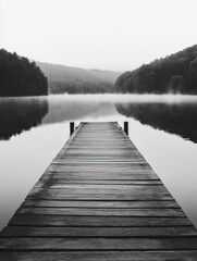 Canvas Print - Dock Near Lake