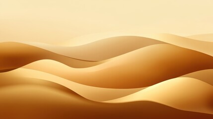 Poster - Smooth golden gradient elements forming a sleek minimalist composition, ideal for modern graphic design.