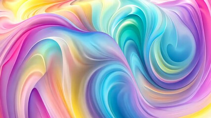 Poster - Vibrant swirls of color create a mesmerizing tapestry of light and movement in an abstract realm of creativity. Generative AI