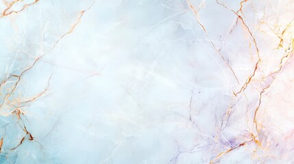 Poster - Soft, abstract marble texture in pastel hues with delicate gold veins, creating a serene and elegant background for various design projects.