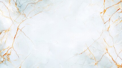 Poster - Elegant marble texture with a light blue background and subtle golden veining, perfect for backgrounds and design projects.