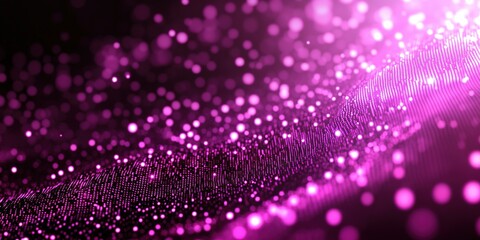 Poster - vibrant purple and pink abstract design with glowing particles creating a stunning visual effect