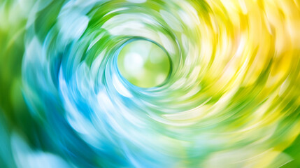 Poster - Swirling colors of nature create a vibrant abstract pattern in a serene setting