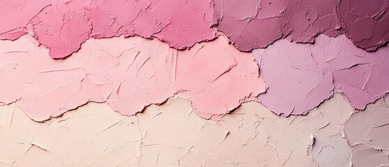 Poster - Beautifully blended shades of pink paint create a soothing textured background.