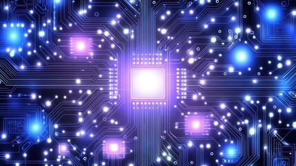 Circuit Board Technology Glow