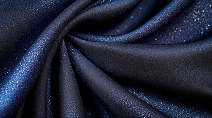 Wall Mural - Celestial night sky projection on textured fabric for atmospheric decor
