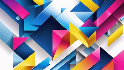 Poster - abstract background with triangles
