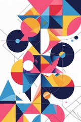 Poster - abstract background with circles