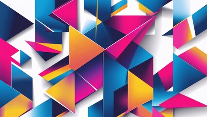 Poster - abstract background with triangles