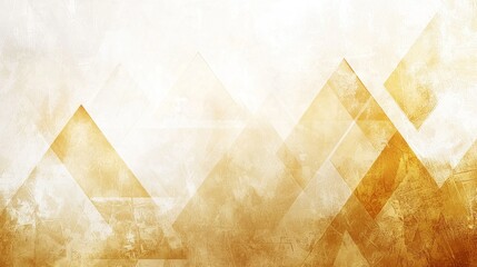 Poster - Swirling shades of brown mustard, orange, and golden yellow blend harmoniously, creating an abstract landscape that evokes warmth and movement. Geometric shapes rise and fall in a captivating rhythm
