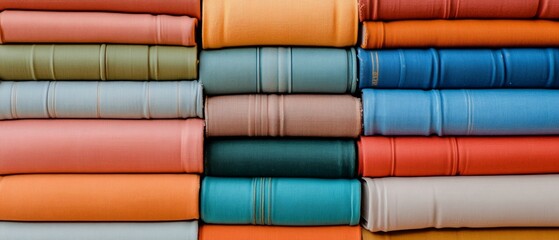 Poster - Vertical Eclectic Book Display Vibrant Hardcover Textures for Home Libraries - Curated Knowledge and Aesthetic Design Enhances Modern Living and Creative Spaces