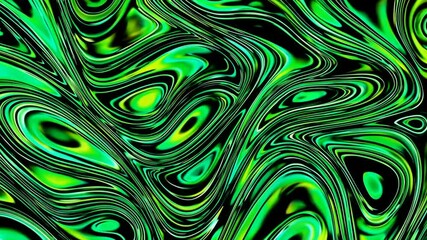 Poster - Abstract green and black swirling pattern, digital art texture. Contemporary design and creativity concept