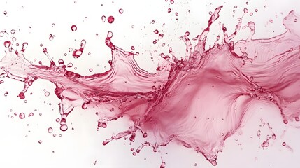 Fototapete - Vibrant abstract fluid splash with vivid red and pink colors creating a dynamic and energetic visual representation of movement and liquid flow