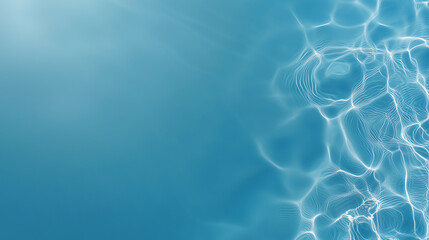 Wall Mural - Blue background with water ripples. Minimalistic background.