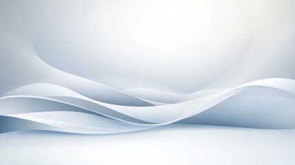 Wall Mural - A white background with a wave in the middle