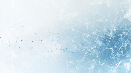 Poster - Abstract blue and white network design representing digital connections and technology