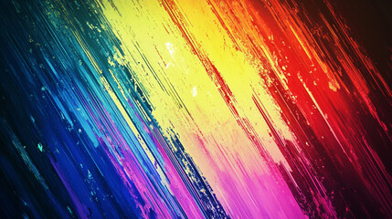 Poster - Abstract Colorful Diagonal Stripes Dynamic Background Design Texture art red blue pink paint brush  