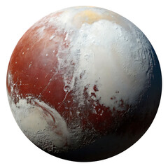 Wall Mural - dwarf planet like pluto isolated on transparent background