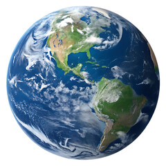 Wall Mural - planet earth isolated on transparent background