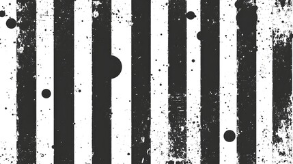 Aufkleber - An abstract composition featuring a dynamic mix of bold black and white brush strokes splatters and blobs against a textured monochromatic background  The artwork conveys a sense of energy movement