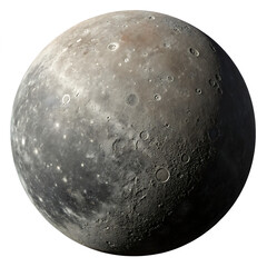 Wall Mural - planet mercury isolated on transparent background