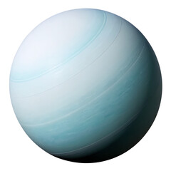 Wall Mural - planet uranus isolated on transparent background