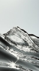 Poster - Captivating water wave action ocean surface natural environment close-up view fluid dynamics