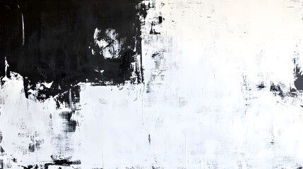 Aufkleber - Captivating Abstract Artwork with Dynamic Monochrome Brush Strokes and Fluid Textures