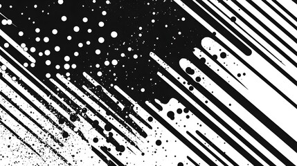 Fototapete - Electrifying abstract burst of light and motion with dramatic sparks splatters and streaks against a captivating monochrome gradient background  Dynamic energetic and futuristic digital with a modern