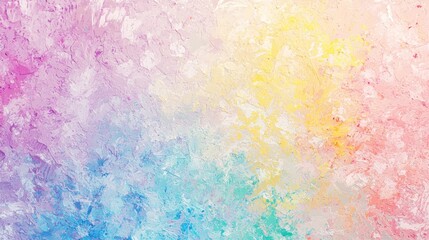 Poster - This captivating artwork features an array of soft, bright colors intermingling to create a dreamlike atmosphere