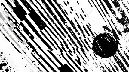Fototapete - Expressive Monochrome Splash of Abstract Ink and Paint Strokes   Dynamic Energetic and Visually Captivating Background