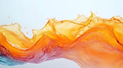 Leinwandbilder - Mesmerizing abstract art background featuring a dynamic flow of colorful liquid waves and splashes in a vibrant textured composition evoking a sense of energy movement and creative expression