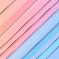Poster - Abstract geometric design with black lines casting shadows on a pink and blue gradient background