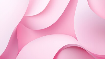 Wall Mural - Smooth, undulating pink forms create a visually appealing abstract composition, ideal for backgrounds and design projects requiring a touch of modern elegance