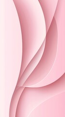 Poster - Smooth overlapping pink layers creating an abstract wavy background with subtle shadows and highlights, perfect for feminine and elegant designs