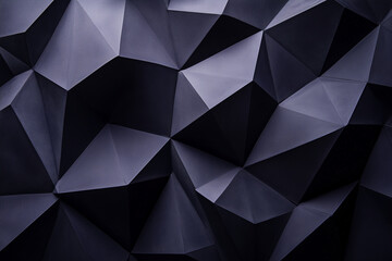 Poster - wall with a lot of triangles. The photo has a very abstract and modern feel to it