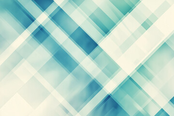 Poster -  blue and white striped background with a white square in the middle. The blue and white stripes are in a pattern that is reminiscent of a checkerboard