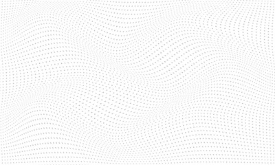 Poster - abstract grey rectangle dot wave pattern can be used background.