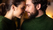 © LIGHTFIELD STUDIOS - Close-up portrait of a couple gazing deeply into each other's eyes, with soft lighting highlighting their facial expressions.