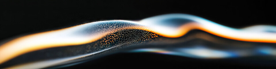 Poster - Abstract Wave Form with Embedded Particles