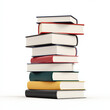 © Parita - Stack of colorful books with varying spine colors and sizes, symbolizing knowledge and learning. This evokes sense of curiosity and exploration in literature