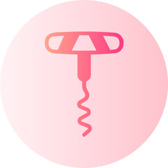 Wall Mural - Corkscrew  gradient icon