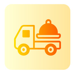 Wall Mural - Food Delivery gradient icon