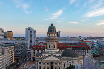 Wall Mural - New Church or German Cathedral at Sunset