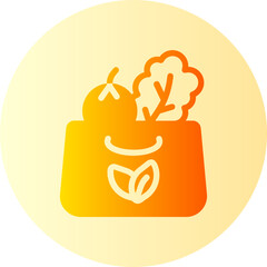 Wall Mural - vegetable gradient icon