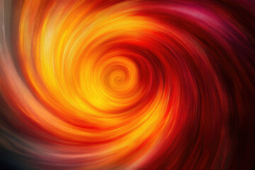 Aufkleber - Abstract swirling vortex of fiery orange and red hues, creating a dynamic and intense visual effect.