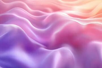 Poster - Soft, flowing fabric with a gradient of purple and pink hues creating a dreamy, ethereal texture.