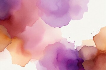 Wall Mural - Elegant Abstract Watercolor Background in Soft Purple and Pink Tones