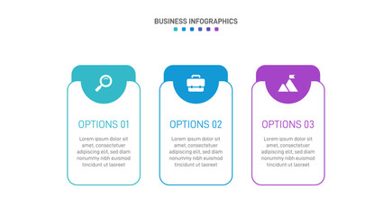 Wall Mural - Horizontal progress bar featuring 3 arrow-shaped elements, symbolizing three six stages of business strategy and progression. Clean timeline infographic design template. Vector for presentation