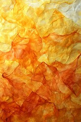 Wall Mural - A close up of an orange and yellow abstract painting